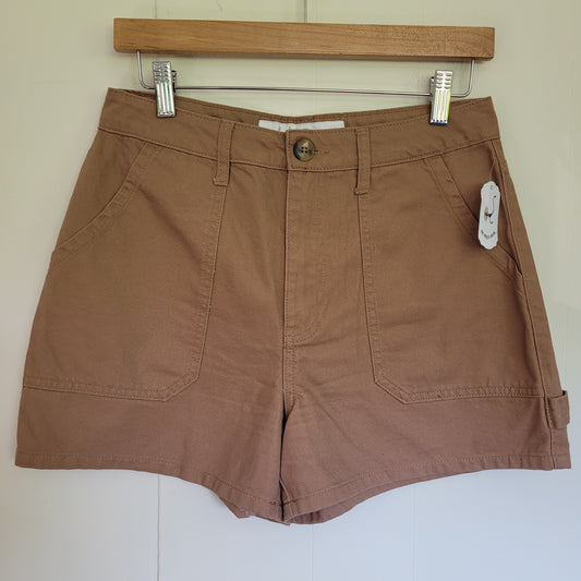 Brown Utility Shorts - Indigo Rein (Size 7)