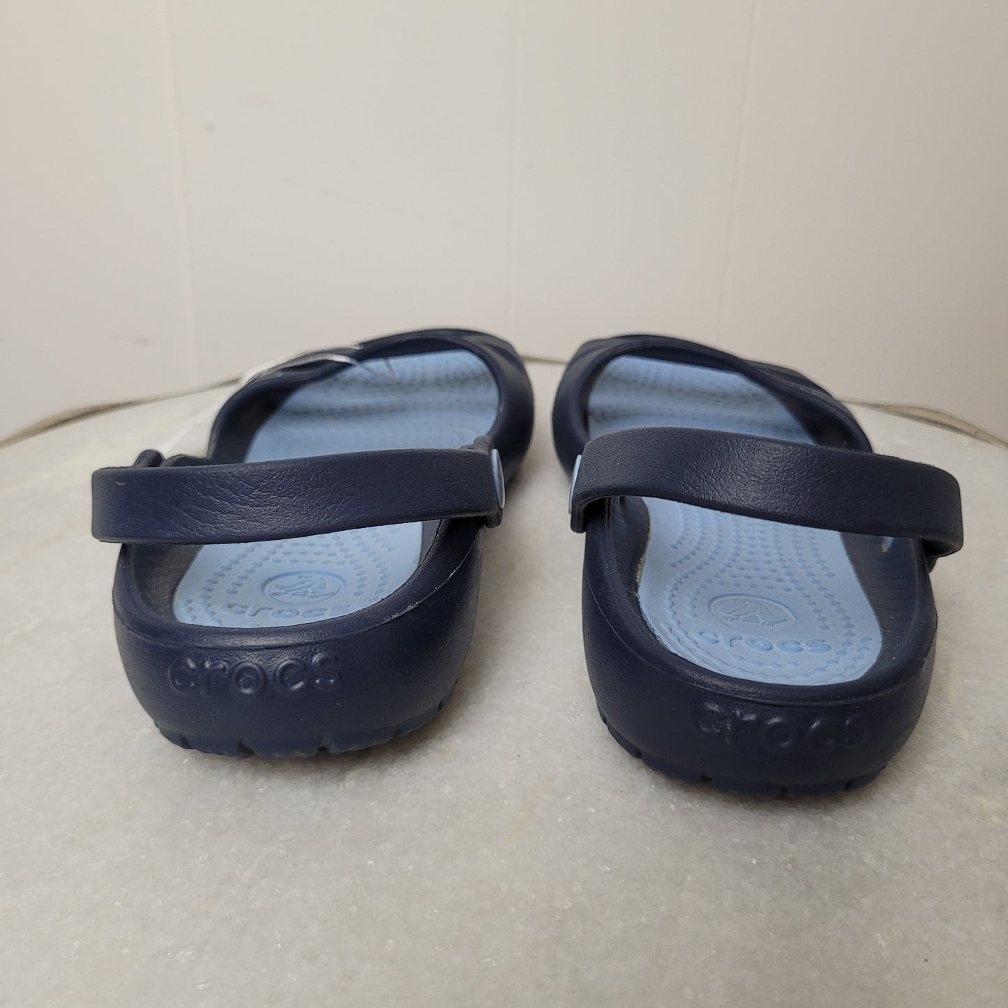 Navy Crocs Sandals - Crocs (Women's Size 6)