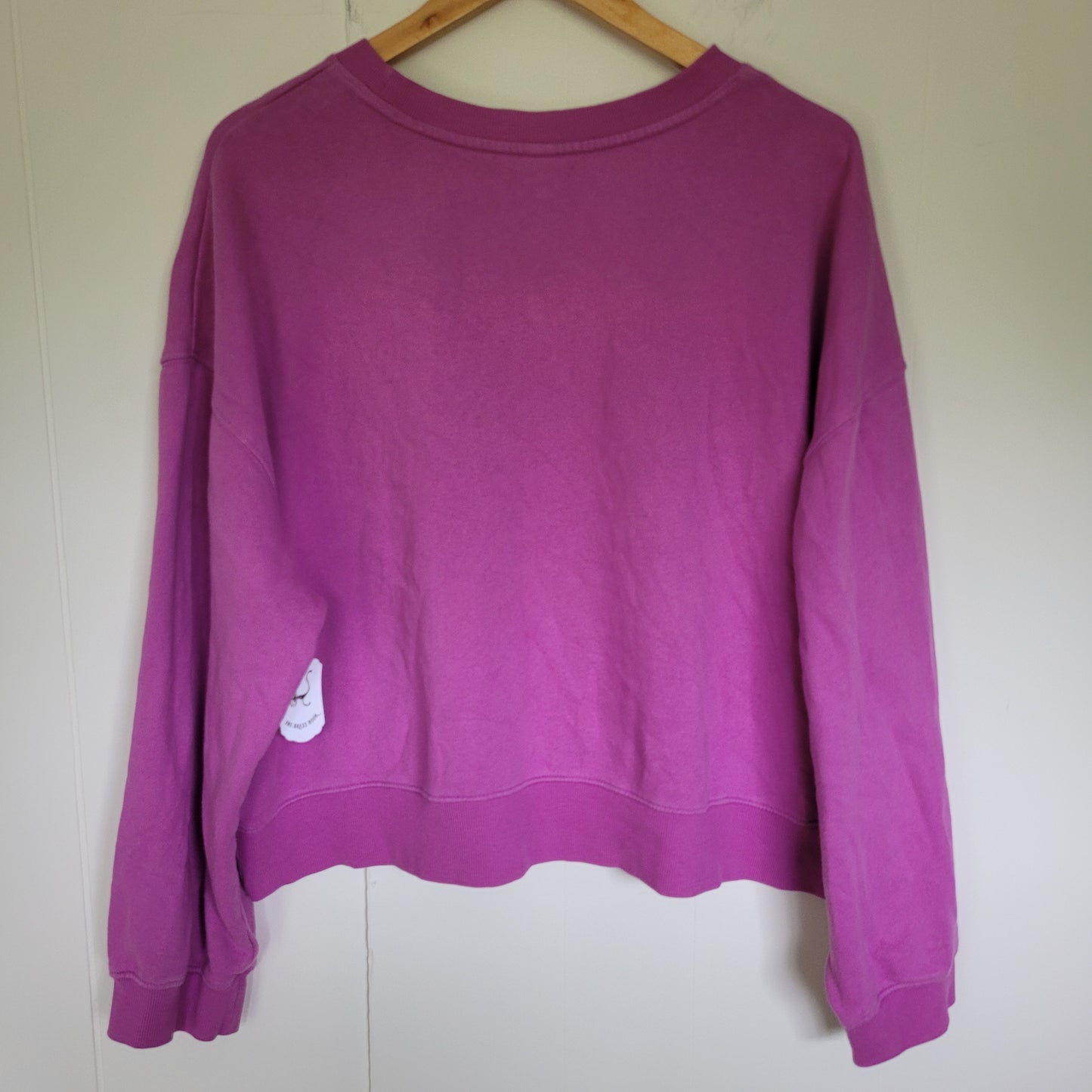 Pink Cropped Crewneck Sweatshirt - Old Navy (Size XXL)
