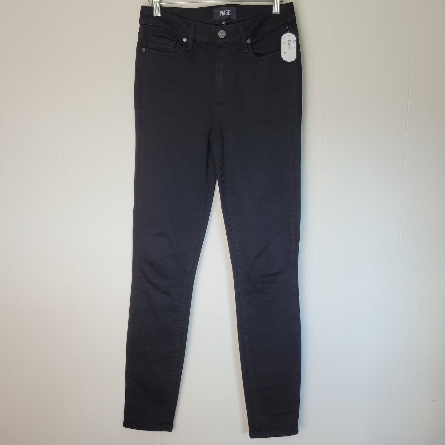Black Skinny Jeans - Paige (Size 27)