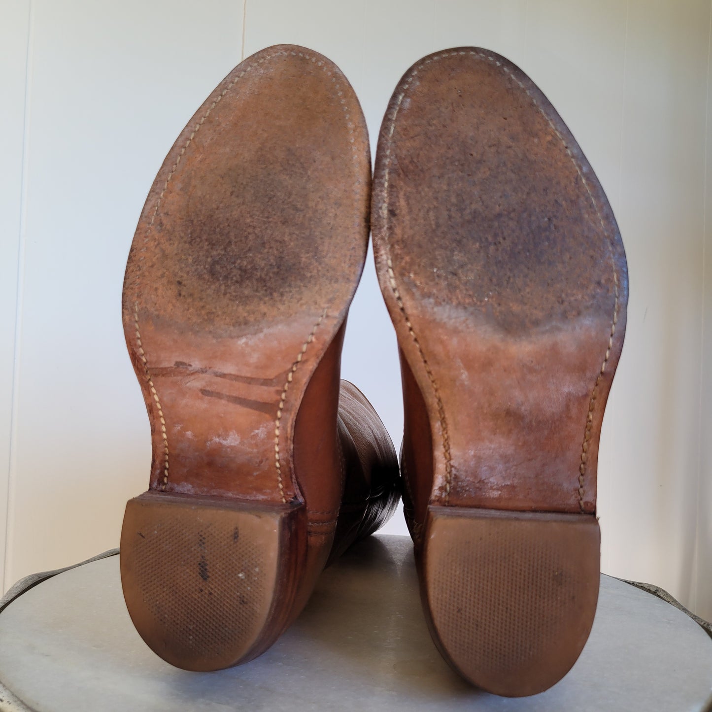 Brown Leather Tall Riding Boots - Frye (Women's 9D)