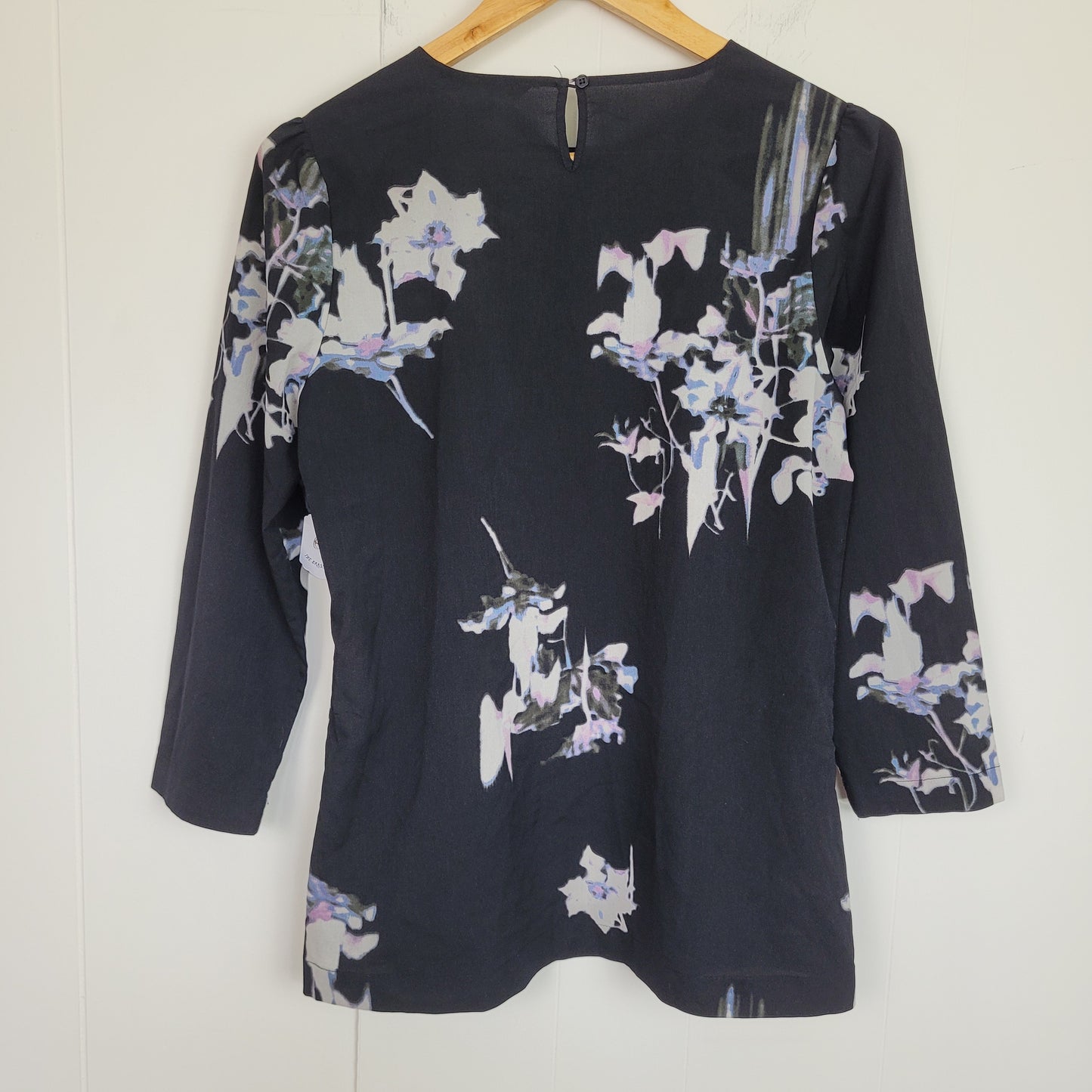 Black Floral Blouse - French Connection (US 8)