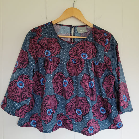 Floral Cropped Blouse - Maeve (Size 8US)
