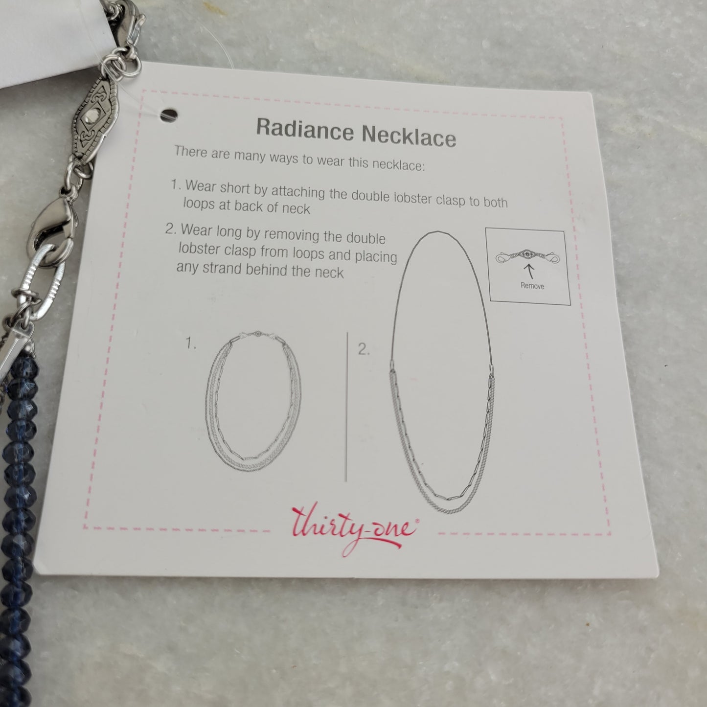 Thirty-One Radiance Convertible Layered Necklace - BNWT