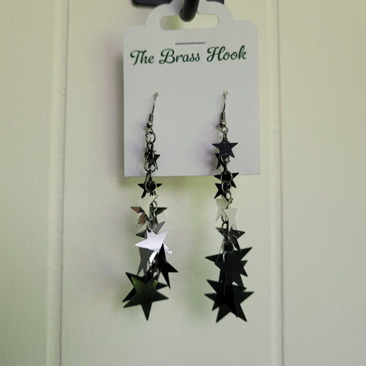 Cascading Star Dangle Earrings