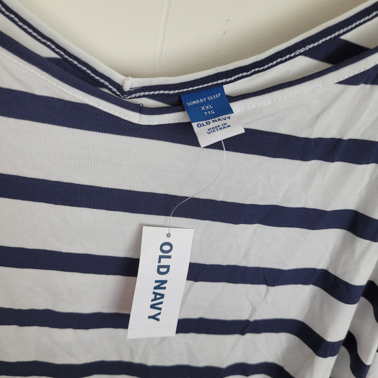 Navy & White Striped Lounge Tank - Old Navy Sunday Sleep (XXL)