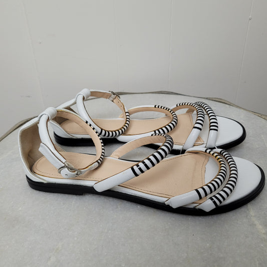 White Strappy Sandals - DW (Size 7.5)
