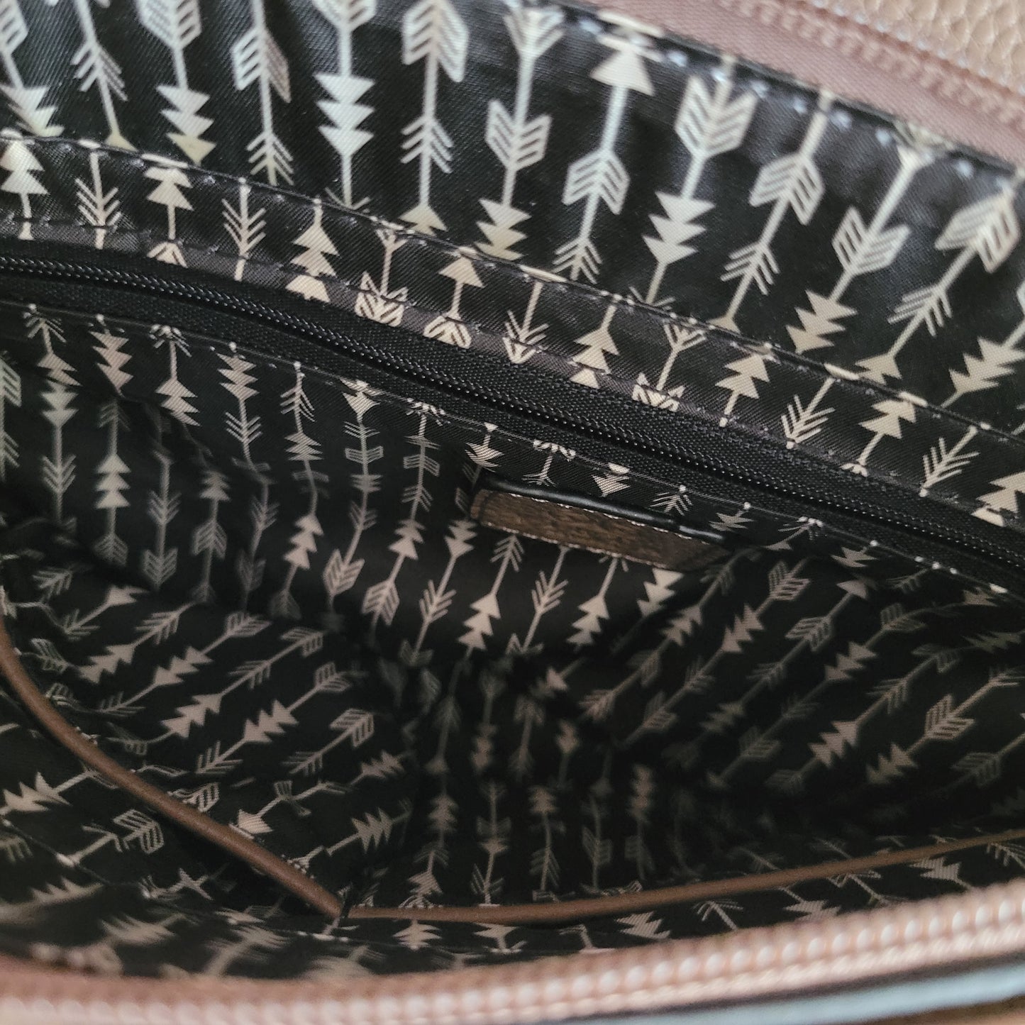 Taupe Crossbody Bag with Gold Hardware - Vieta
