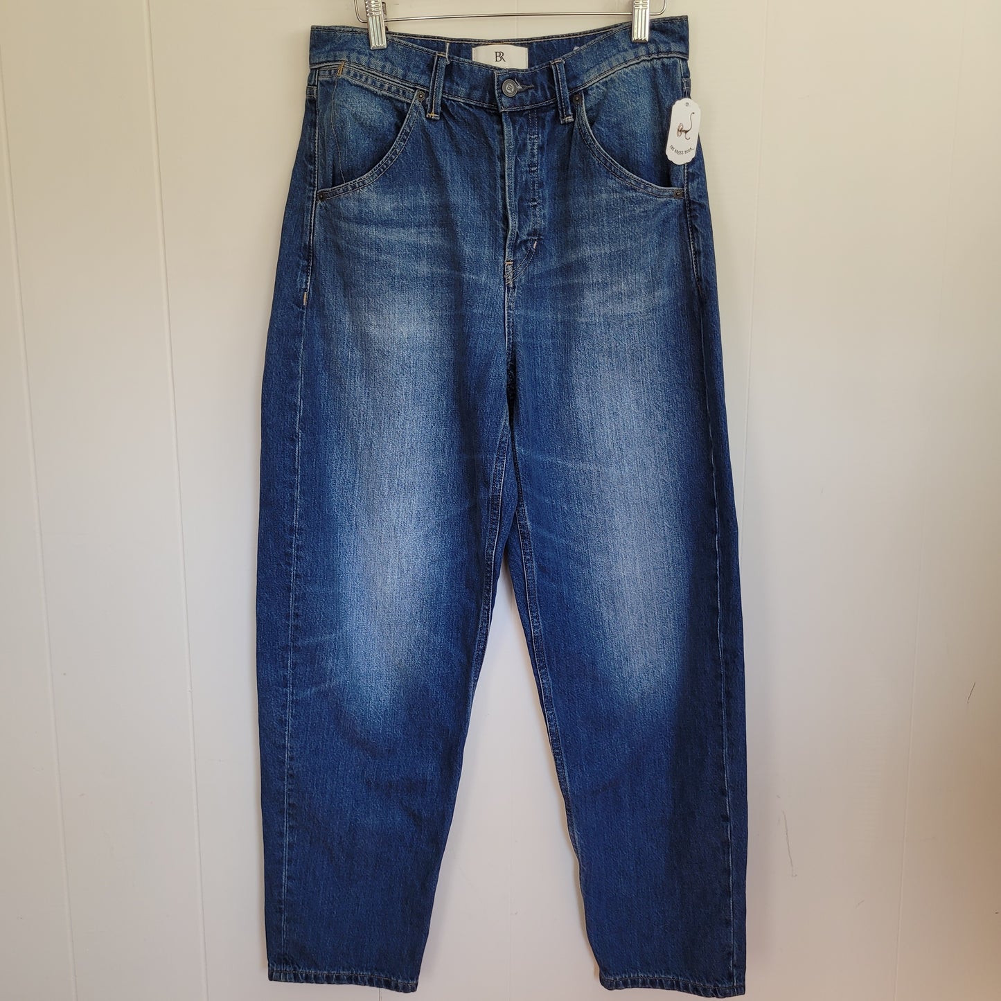 High-Rise Rigid Bow Jeans - Banana Republic (Size 28)