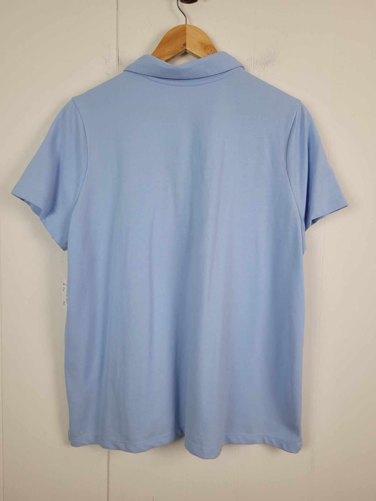Hyba 2X Light Blue Short Sleeve Polo Shirt
