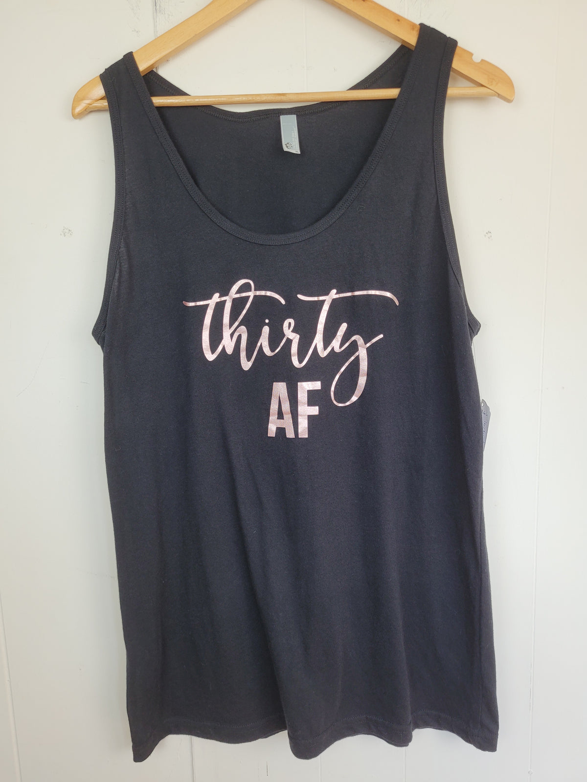 American Apparel XL “Thirty AF” Graphic Tank Top