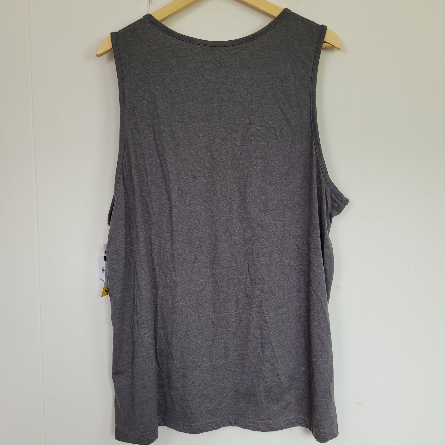 Charcoal Vintage Print Graphic Tank Top – Rush (XL)