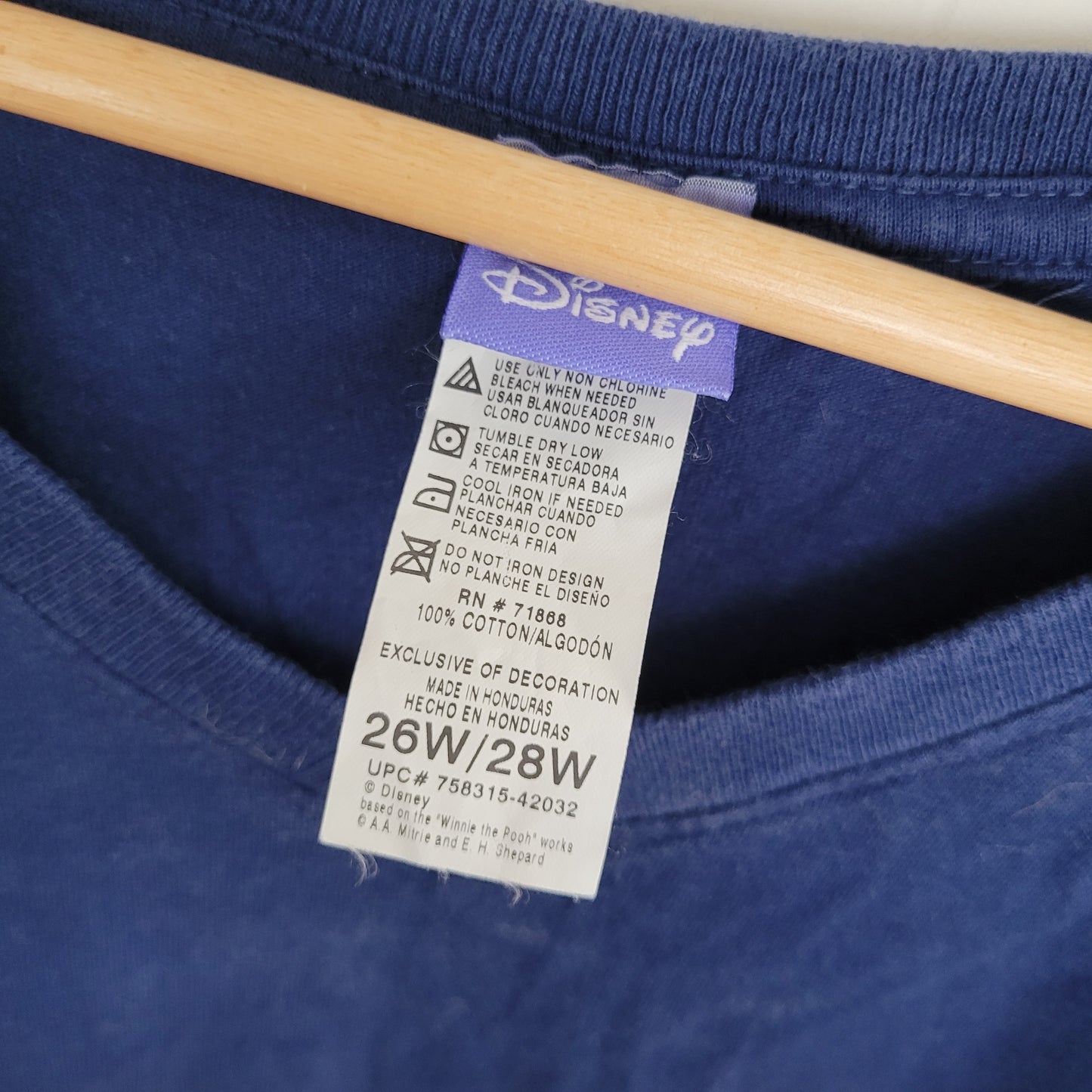 Navy Blue Disney Eeyore & Piglet Graphic Tee - “Simply Irresistible” / “Friends Forever”