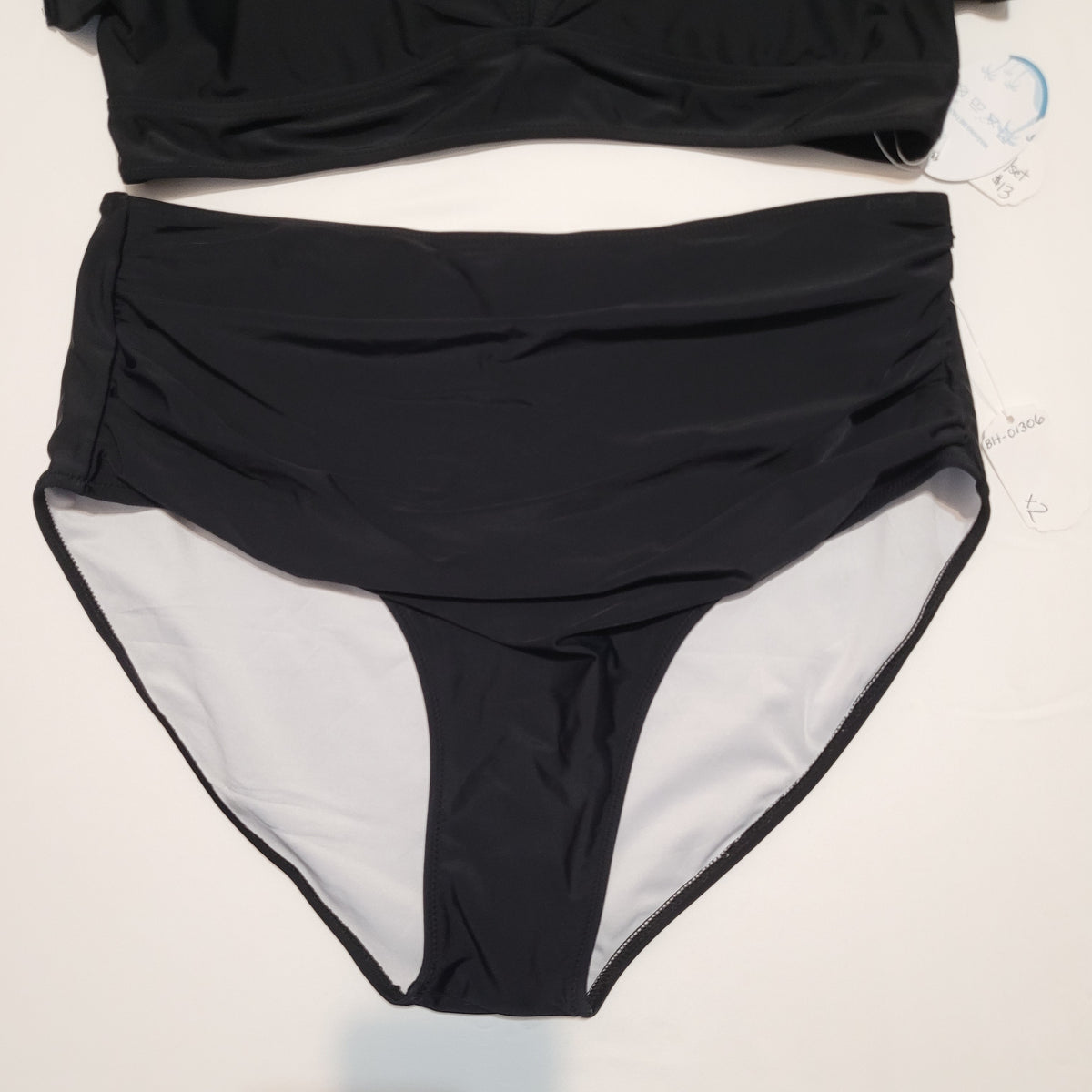 Black Ruffle Sleeve Bikini Set - Soucrat (XL)