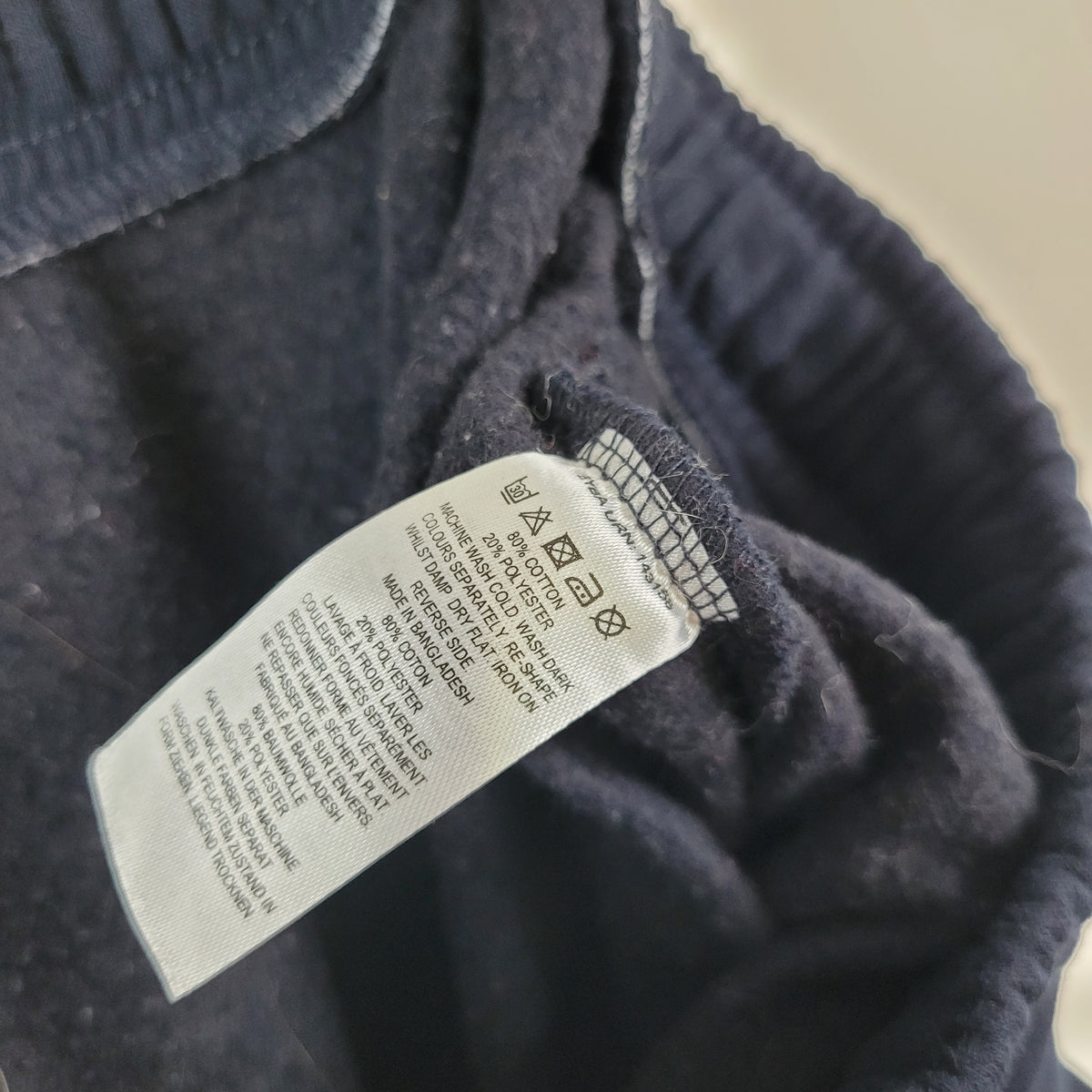 Navy Casual Sweat Shorts - French Connection (Mens Size S)