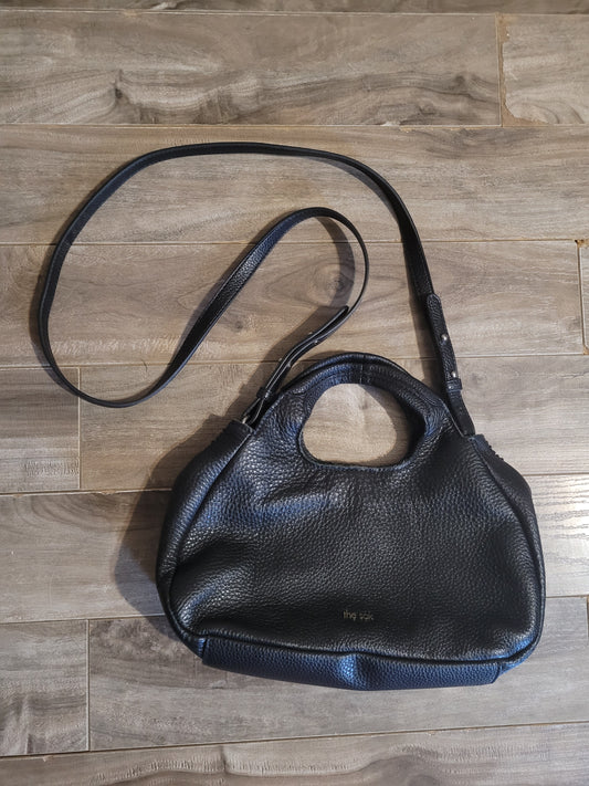 Black Vegan Leather Crossbody Handbag - The Sak
