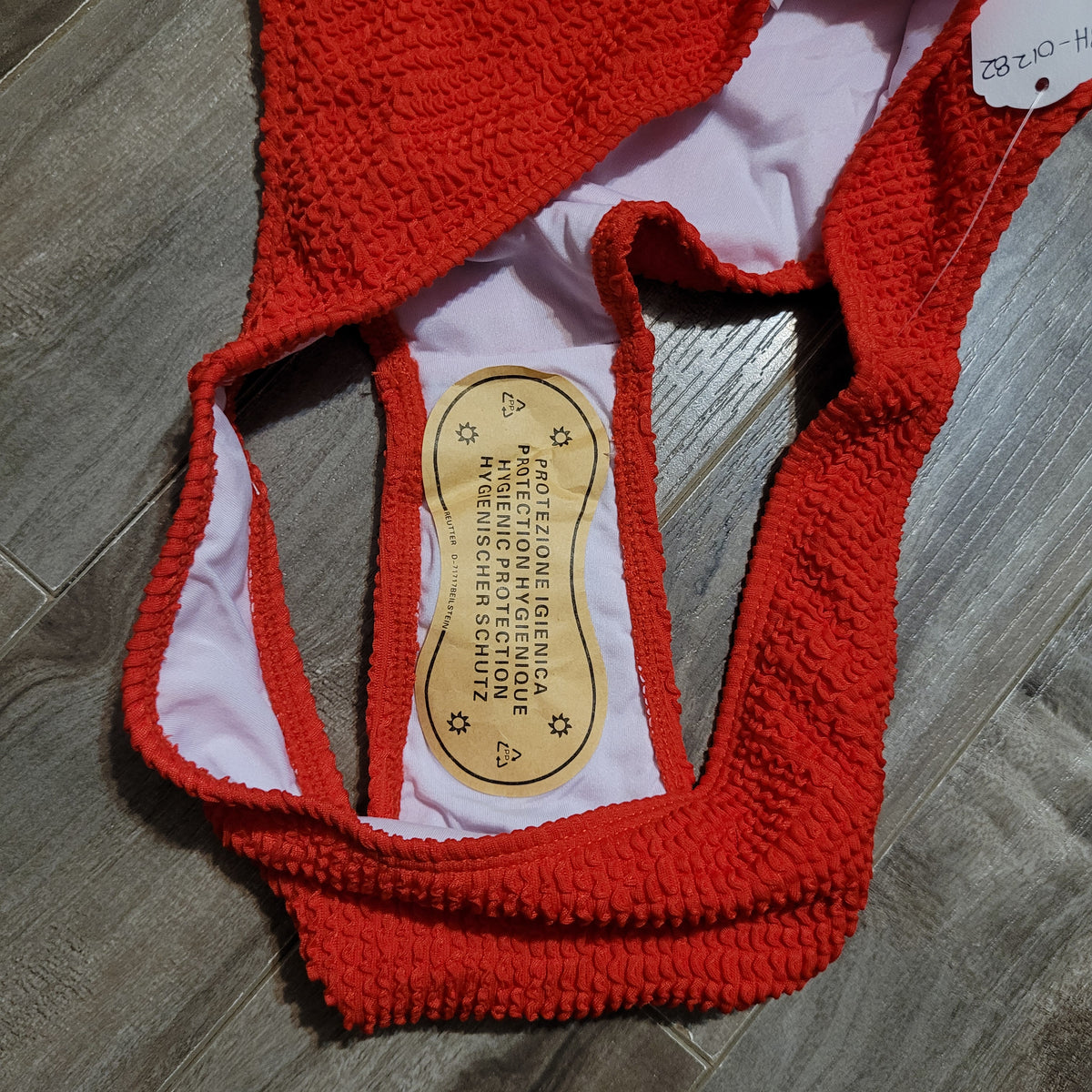 Red Textured Bikini Set - Unbranded (M)