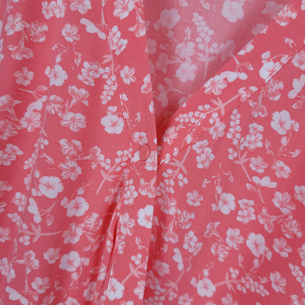 Coral Floral Sleeveless Blouse - Thyme Maternity (L)