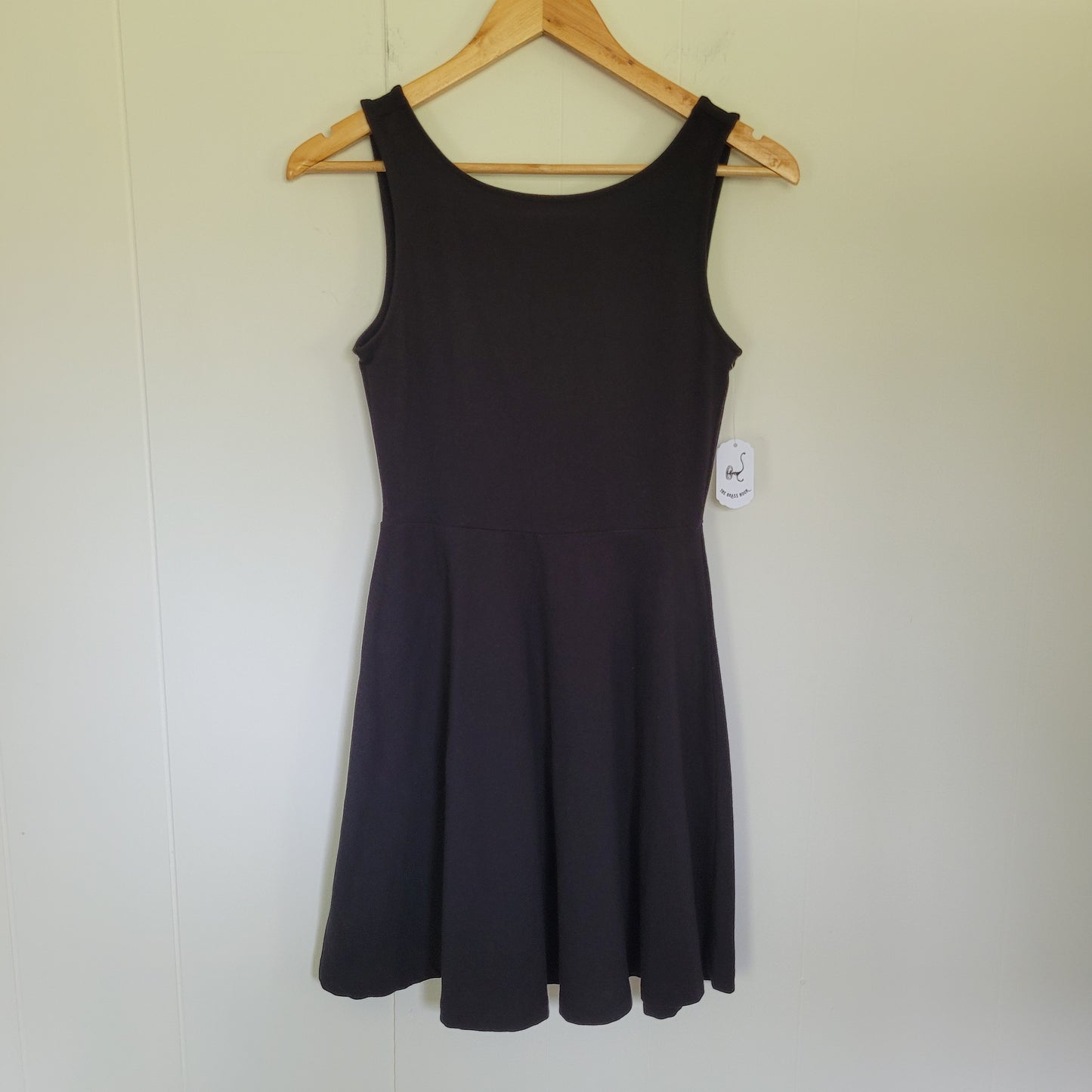 Black Bow Back Skater Dress - Forever 21 (Size Small)