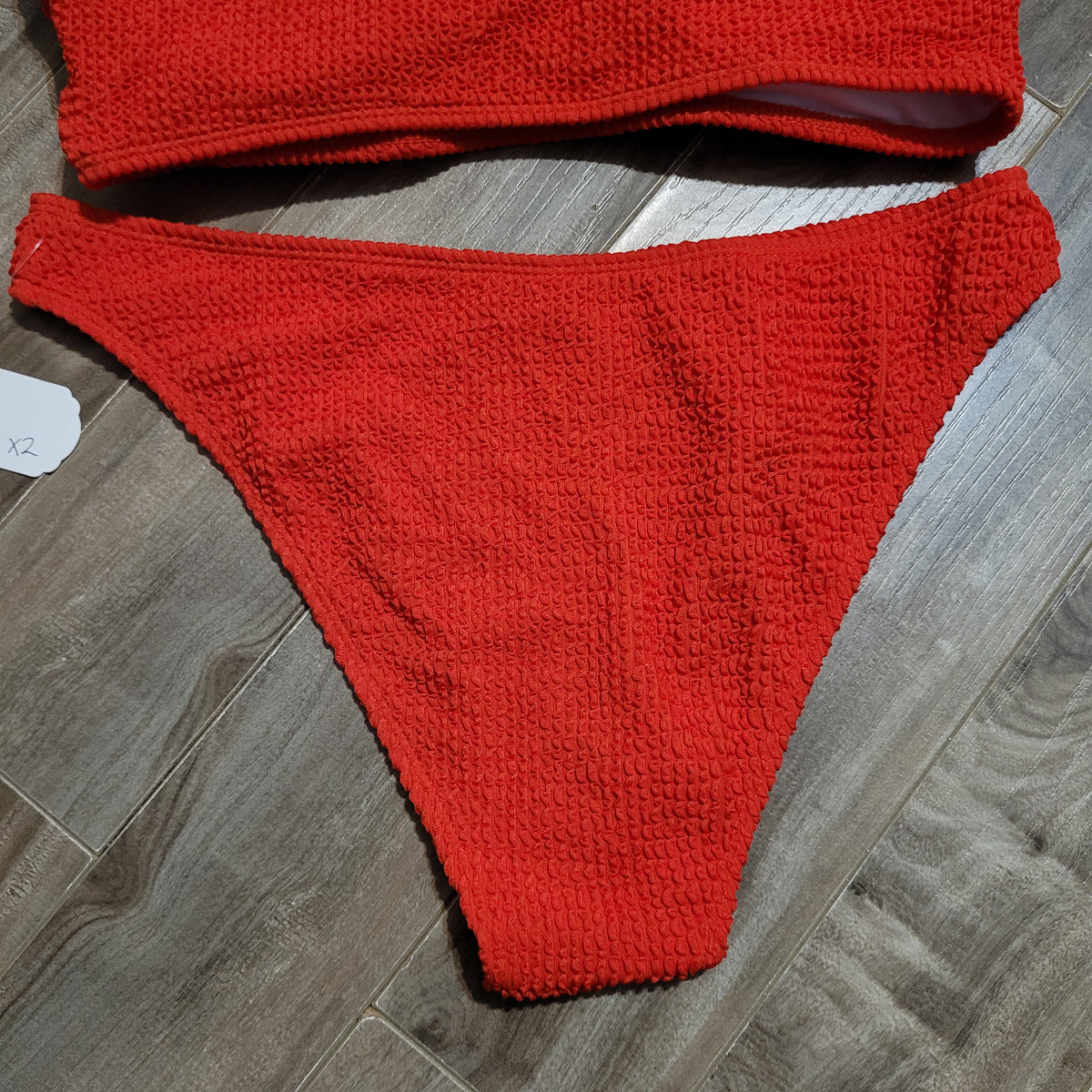 Red Textured Bikini Set - Unbranded (M)