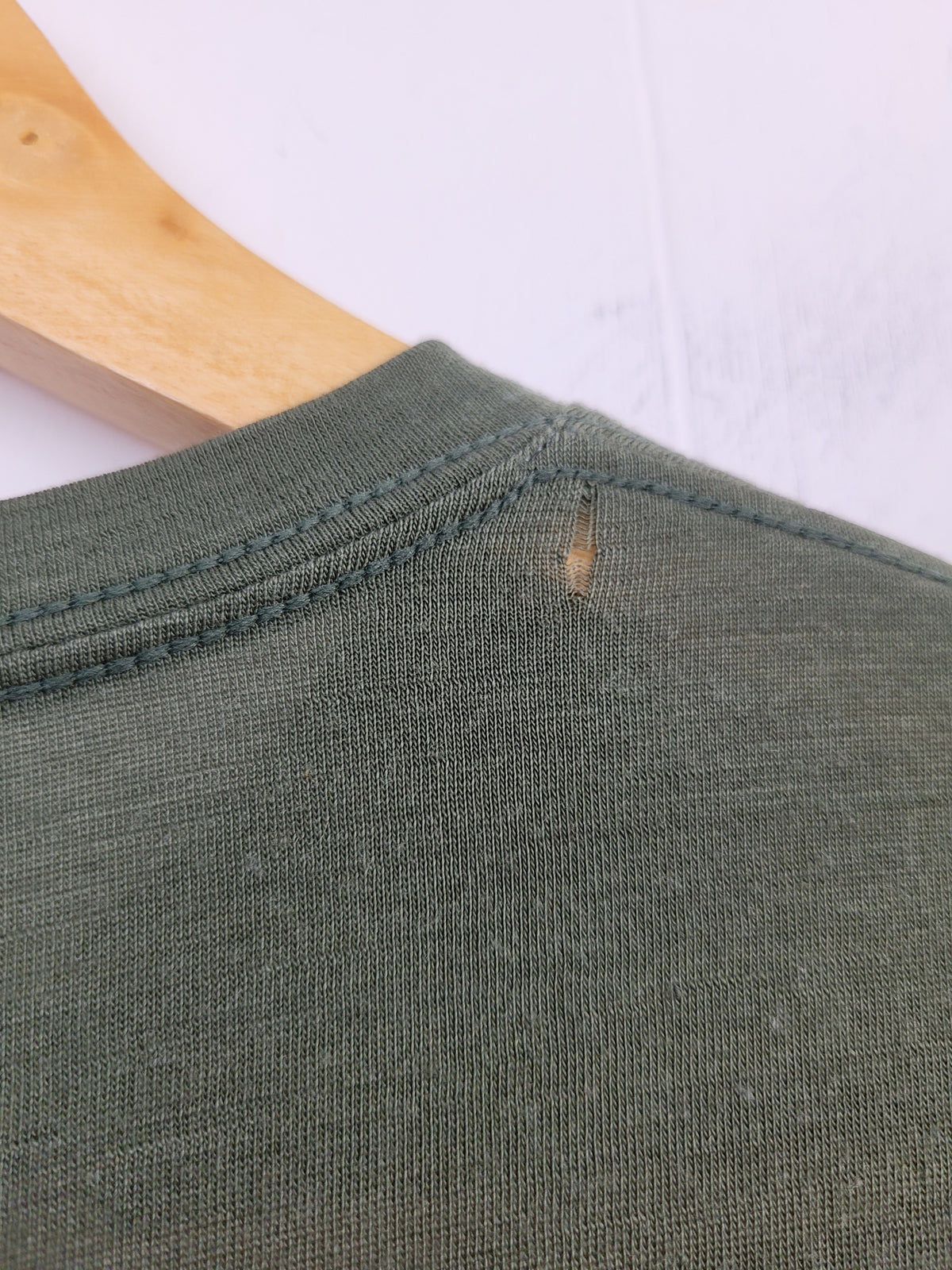 Ibex Mens Medium Olive Green Merino Wool Blend T-Shirt