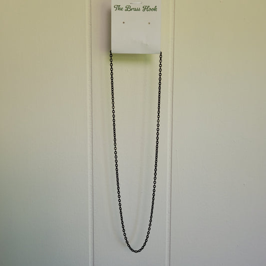 Black Chain Necklace