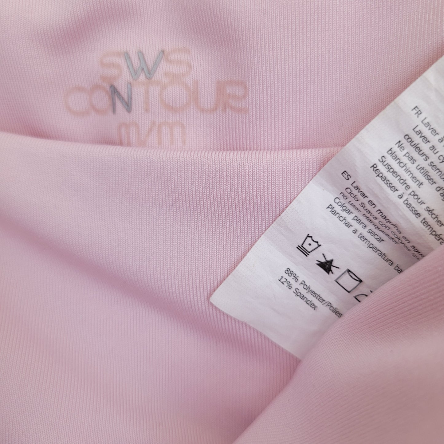 Light Pink Square Neck Bodysuit - SWS Contour (Medium)