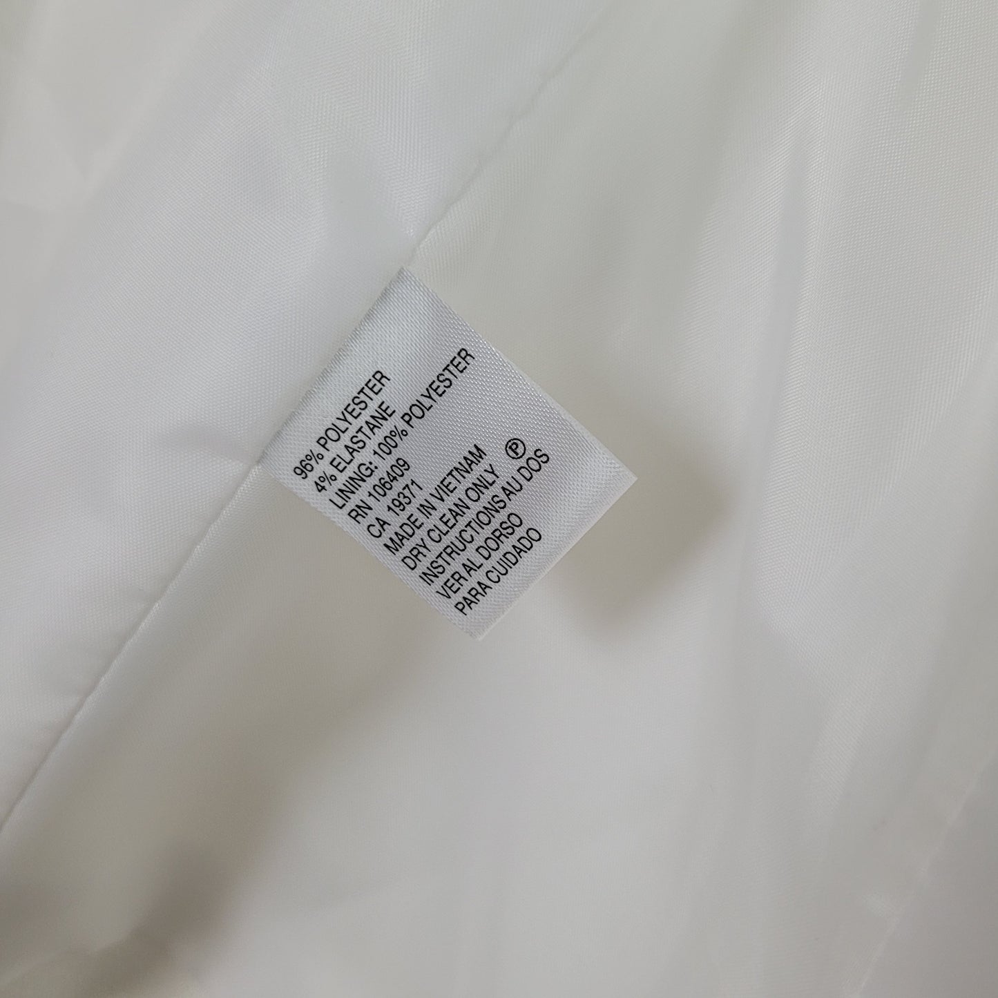White Bell Sleeve Open Front Blazer - Tahari Arthur S. Levine (Size 6)