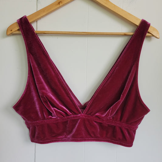 Pink Velvet Bralette - La Senza (XL)