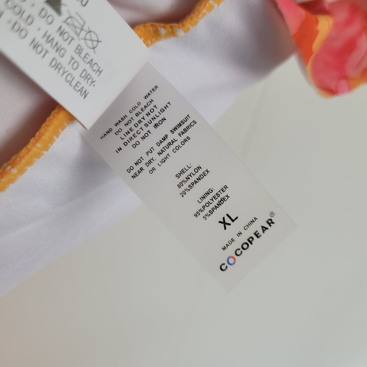 Orange & Pink Floral Swim Dress - CoCopear (Size XL)