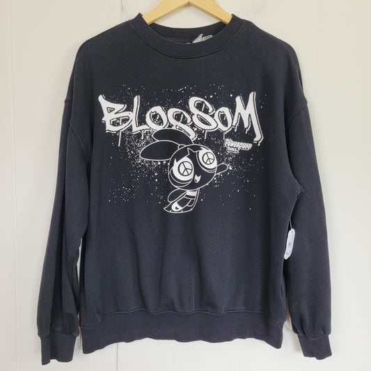 Black Blossom Powerpuff Girls Graphic Sweatshirt - Divided by H&M (Size Small)