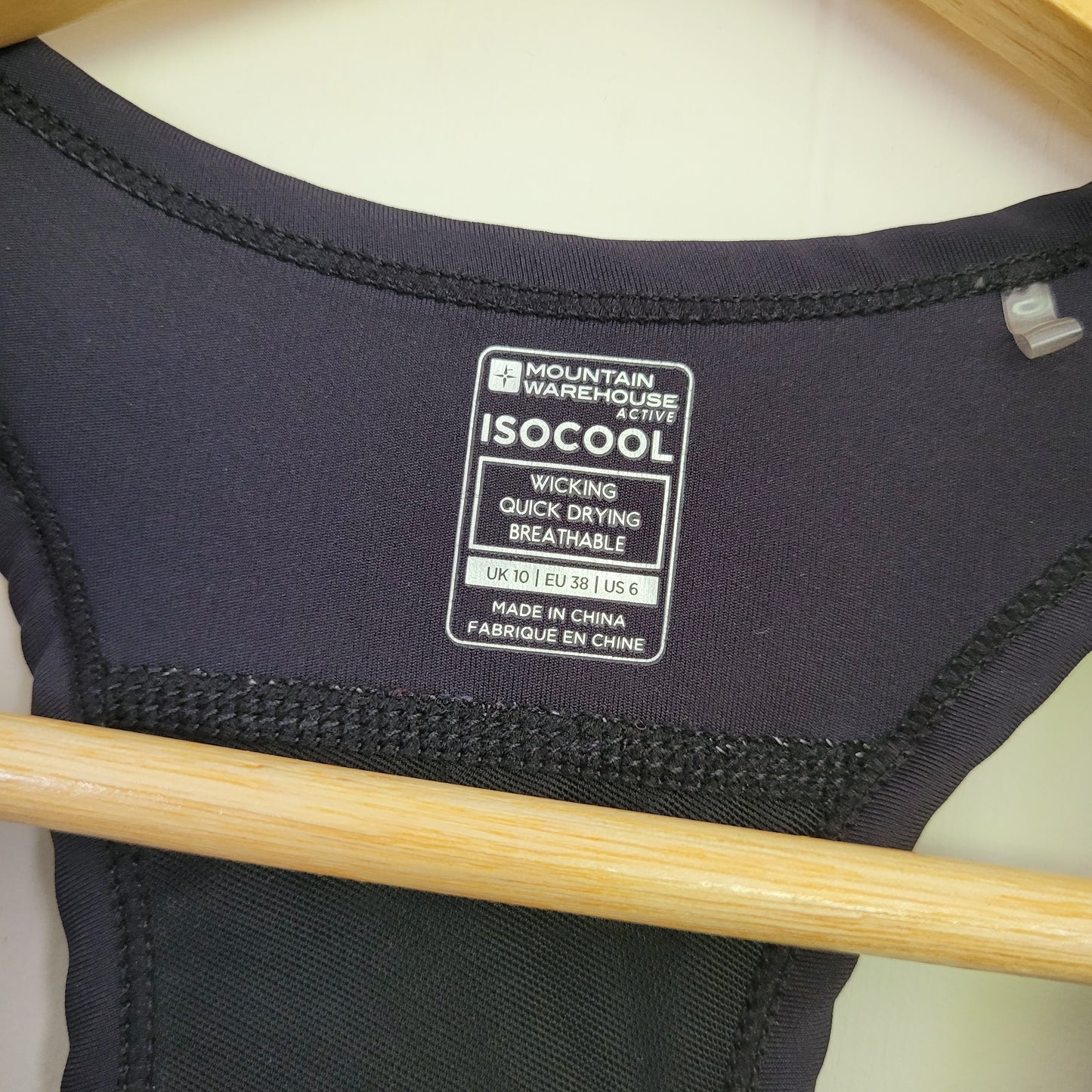 Black Racerback Sports Bra - Mountain Warehouse (US 6)