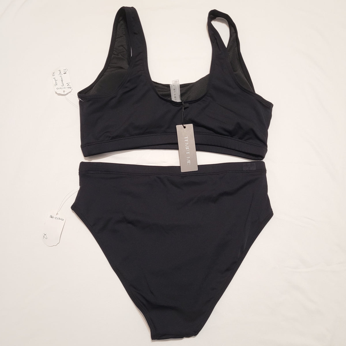 Black High-Waisted Bikini Set - Tempt Me (M)
