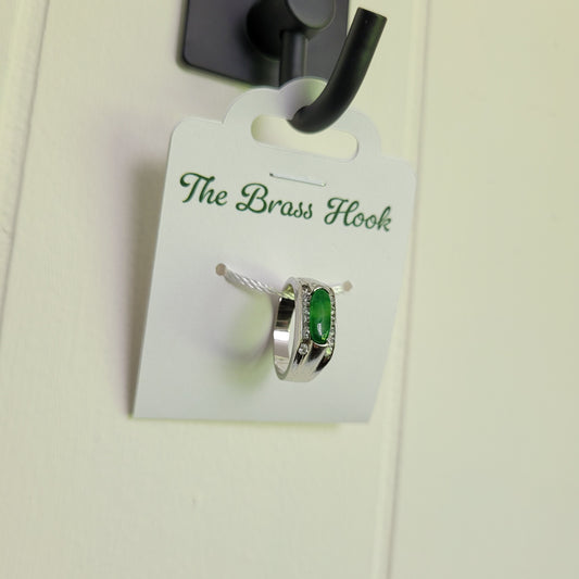 Green Cabochon Statement Ring
