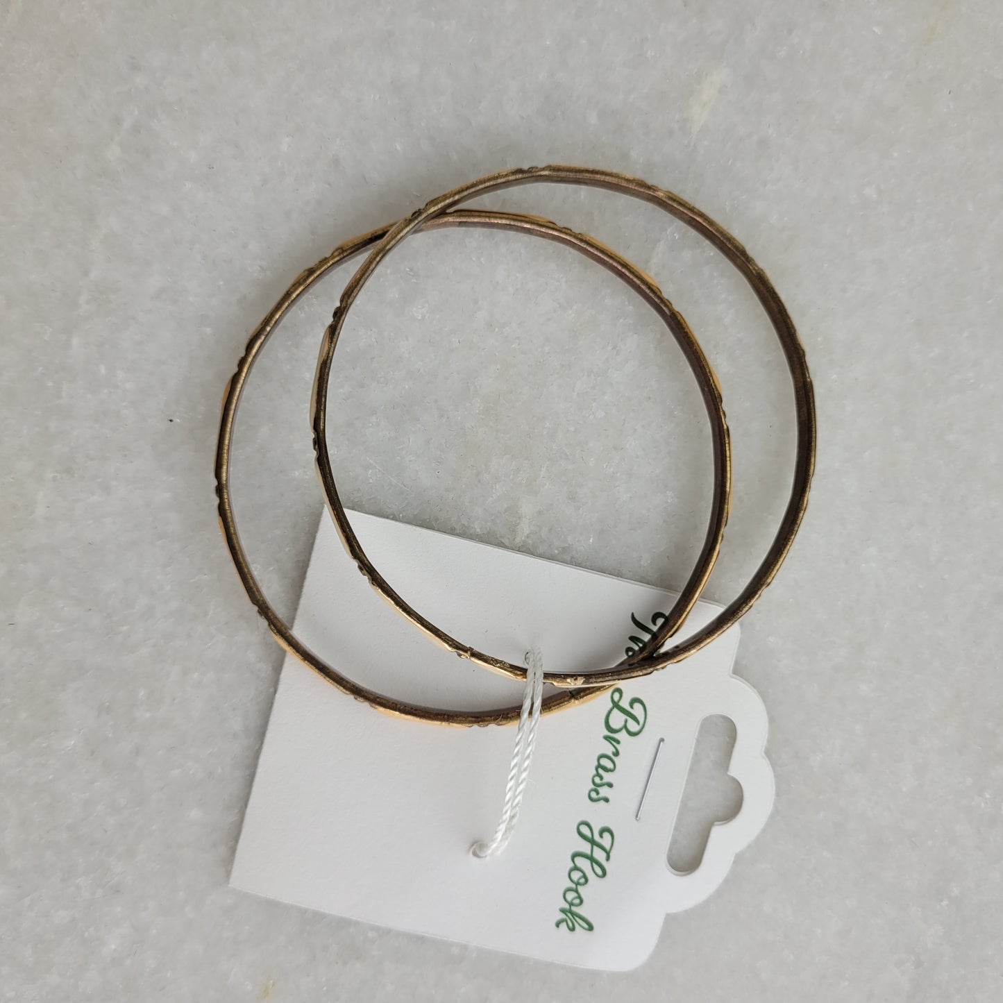 Vintage Gold Tone Bangle Bracelet Set - Slim Stackable Bracelets (Set of 2)
