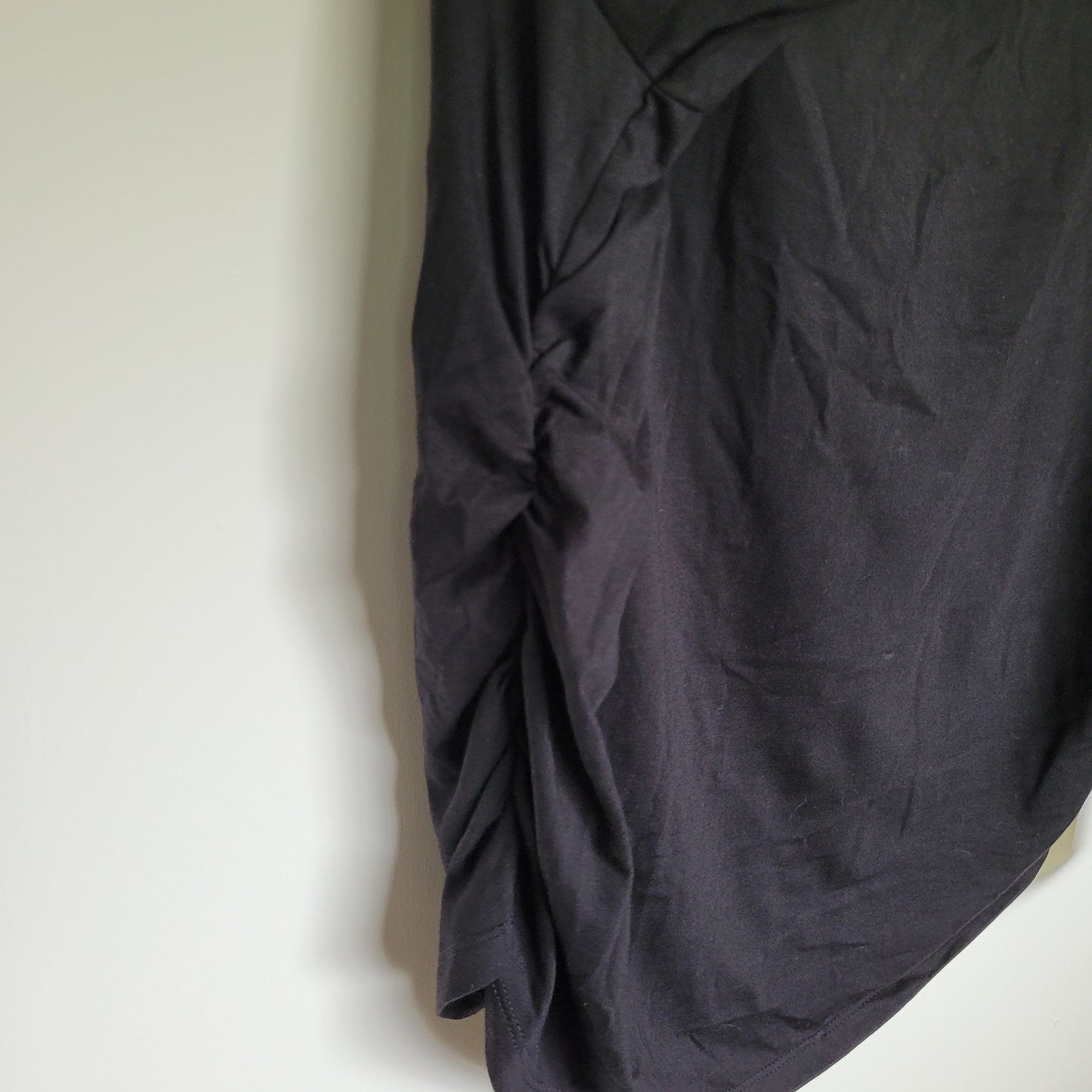 Black Ruched Side Long Sleeve Top - Old Navy (2X)