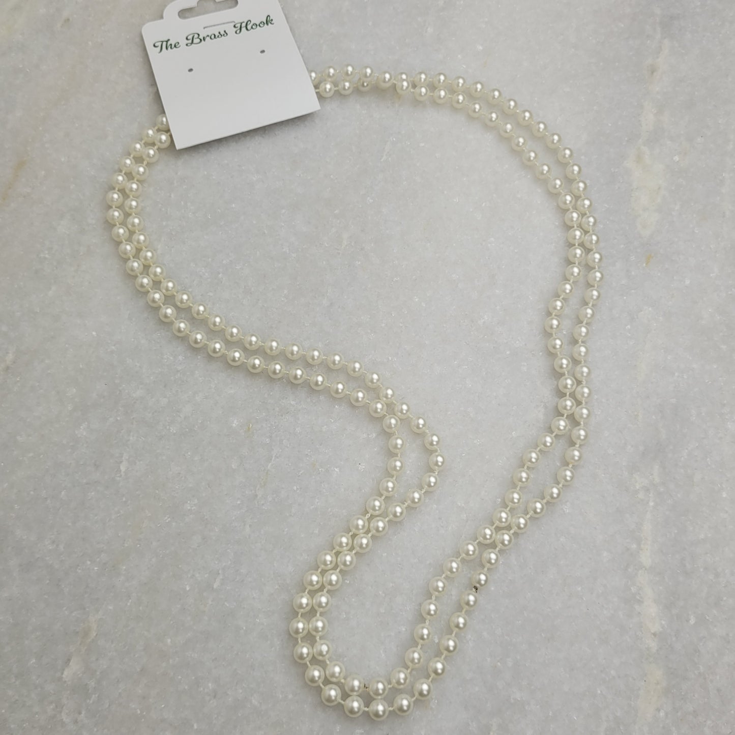Classic Faux Pearl Strand Necklace
