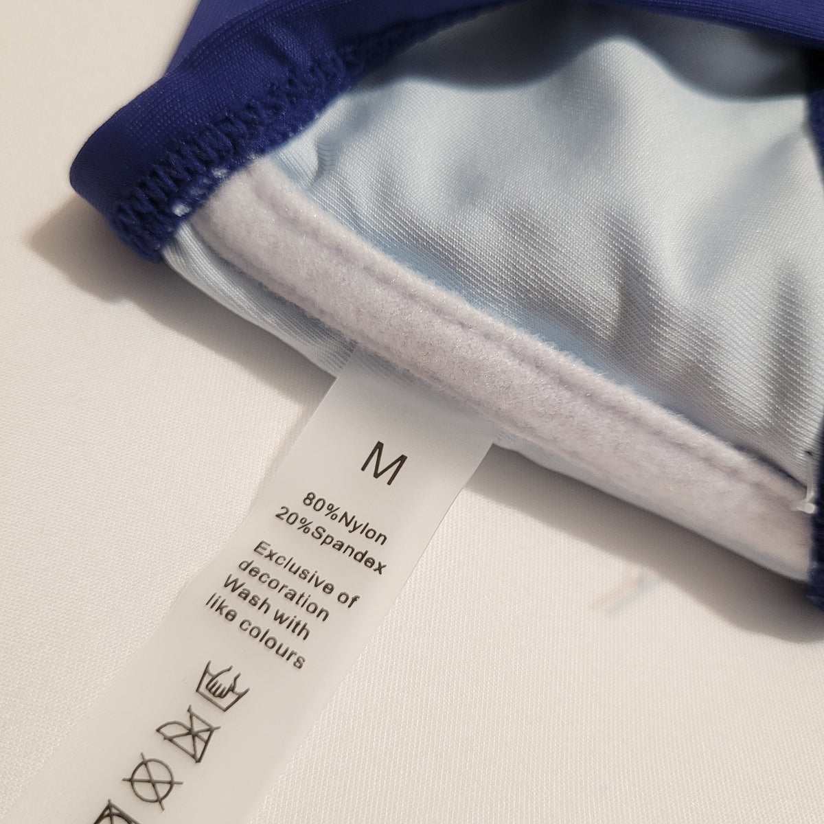 Navy & Light Blue Contrast Trim Bikini Set - Unbranded (M)