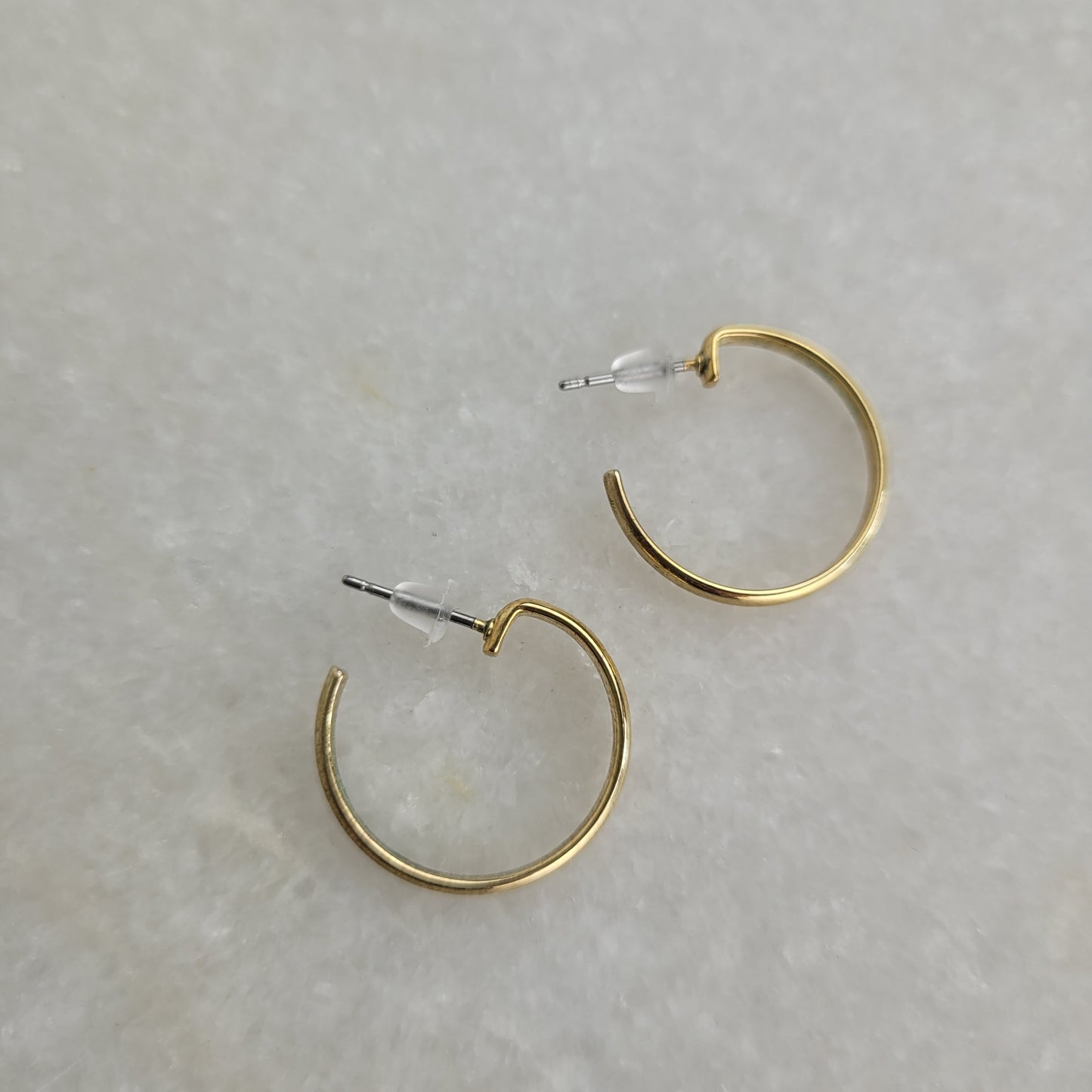 Classic Gold-Tone Hoop Earrings