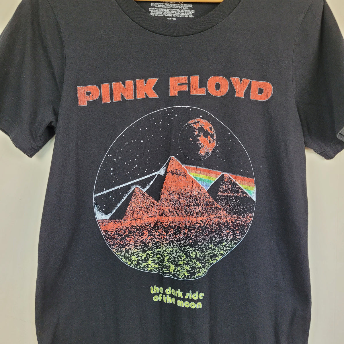 Black Pink Floyd Dark Side of the Moon Graphic Tee - S