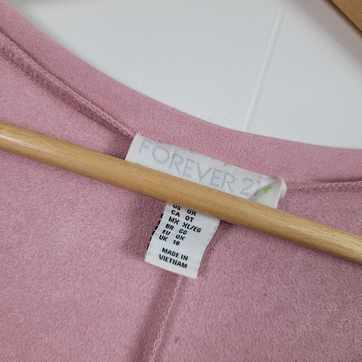 Dusty Pink Faux Suede T-Shirt Dress - Forever 21 (0XL)
