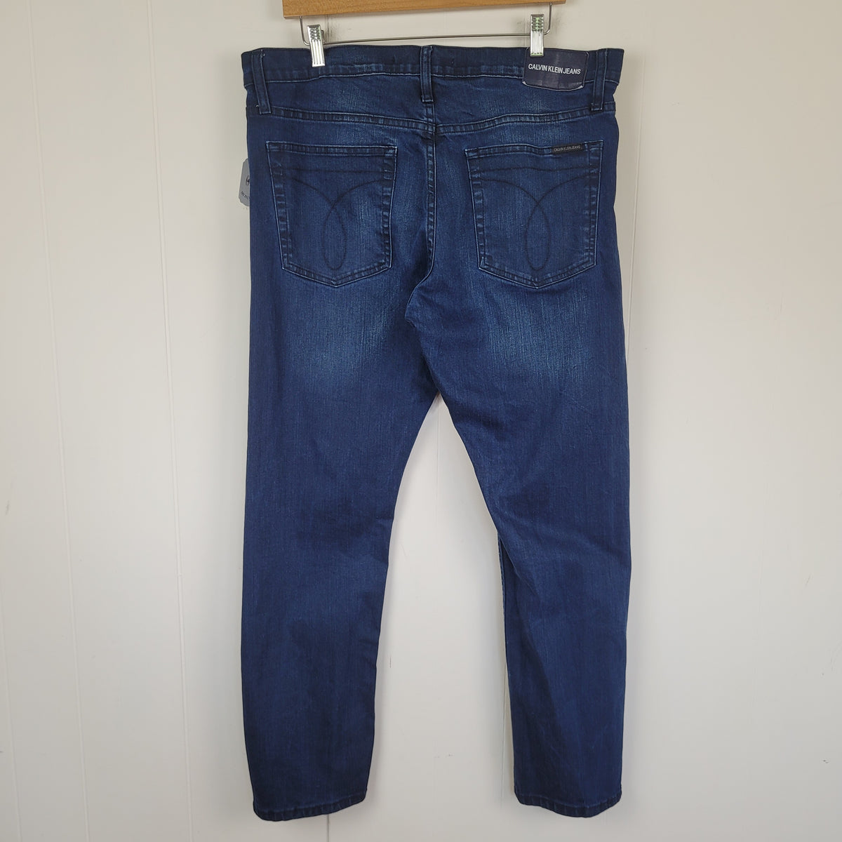 Dark Wash Slim Jeans - Calvin Klein Jeans (36x30)