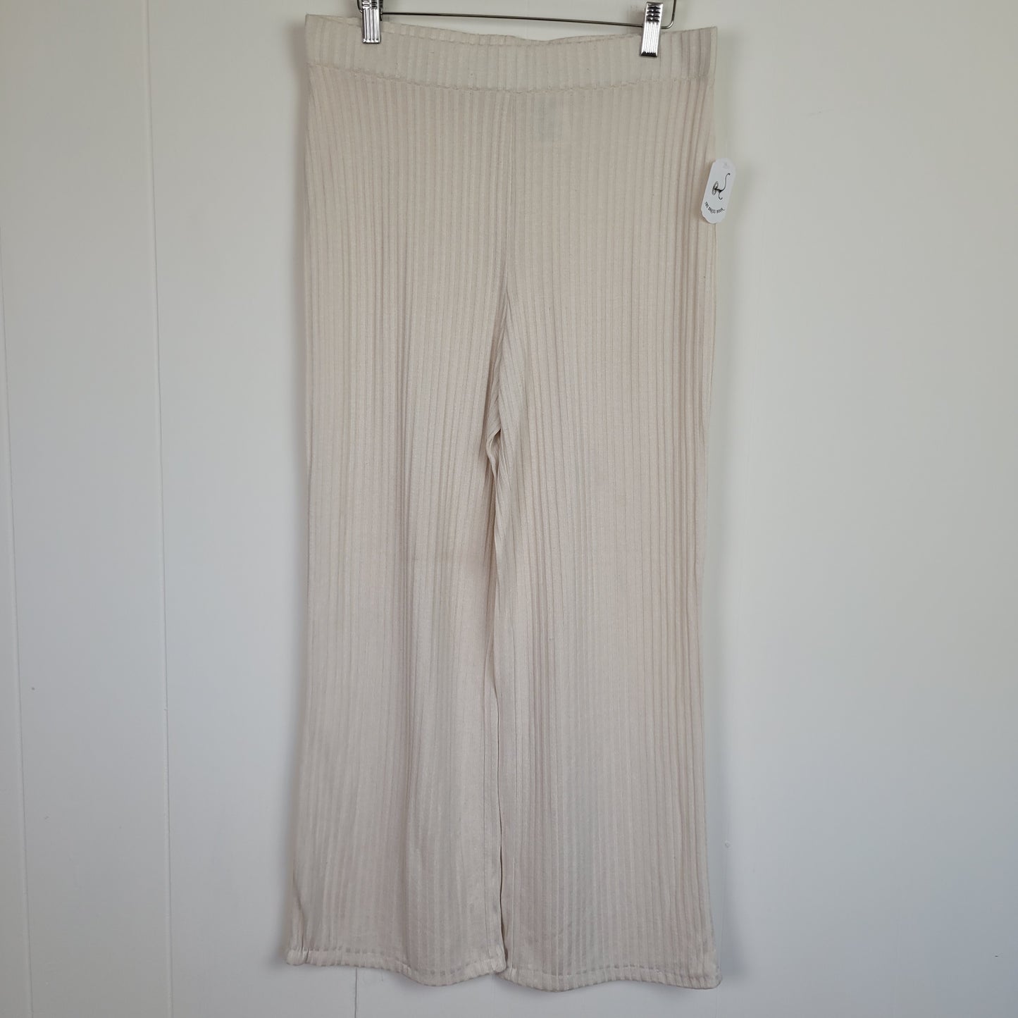 Cream Wide Leg Lounge Pants - H&M (L)