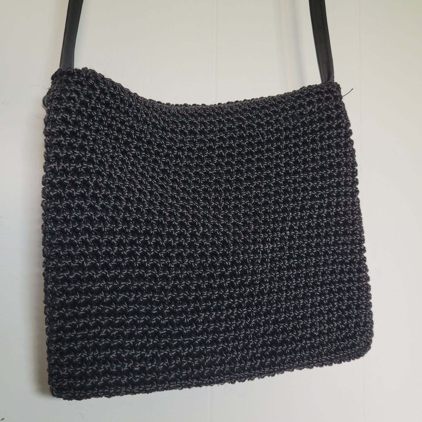 Black Woven Crossbody Bag - The Stone