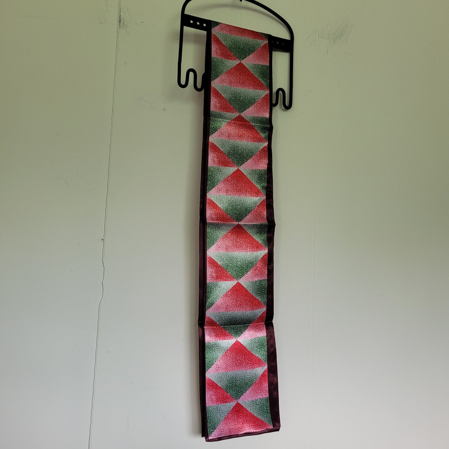 Reversible Equestrian Print Satin Scarf