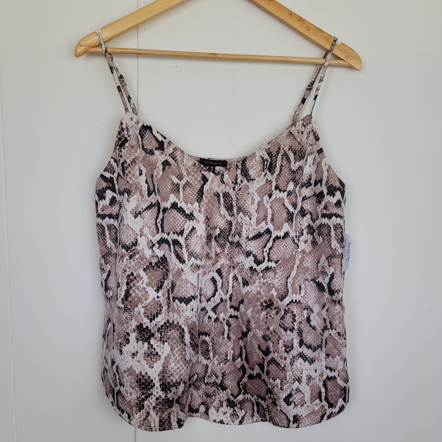 Snake Print Cami Tank - Dynamite (Size Small)