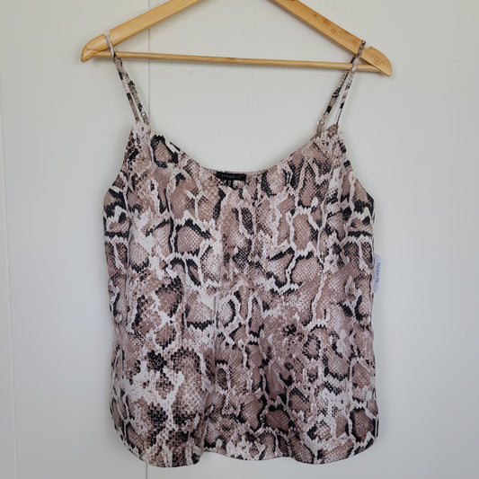 Snake Print Cami Tank - Dynamite (Size Small)
