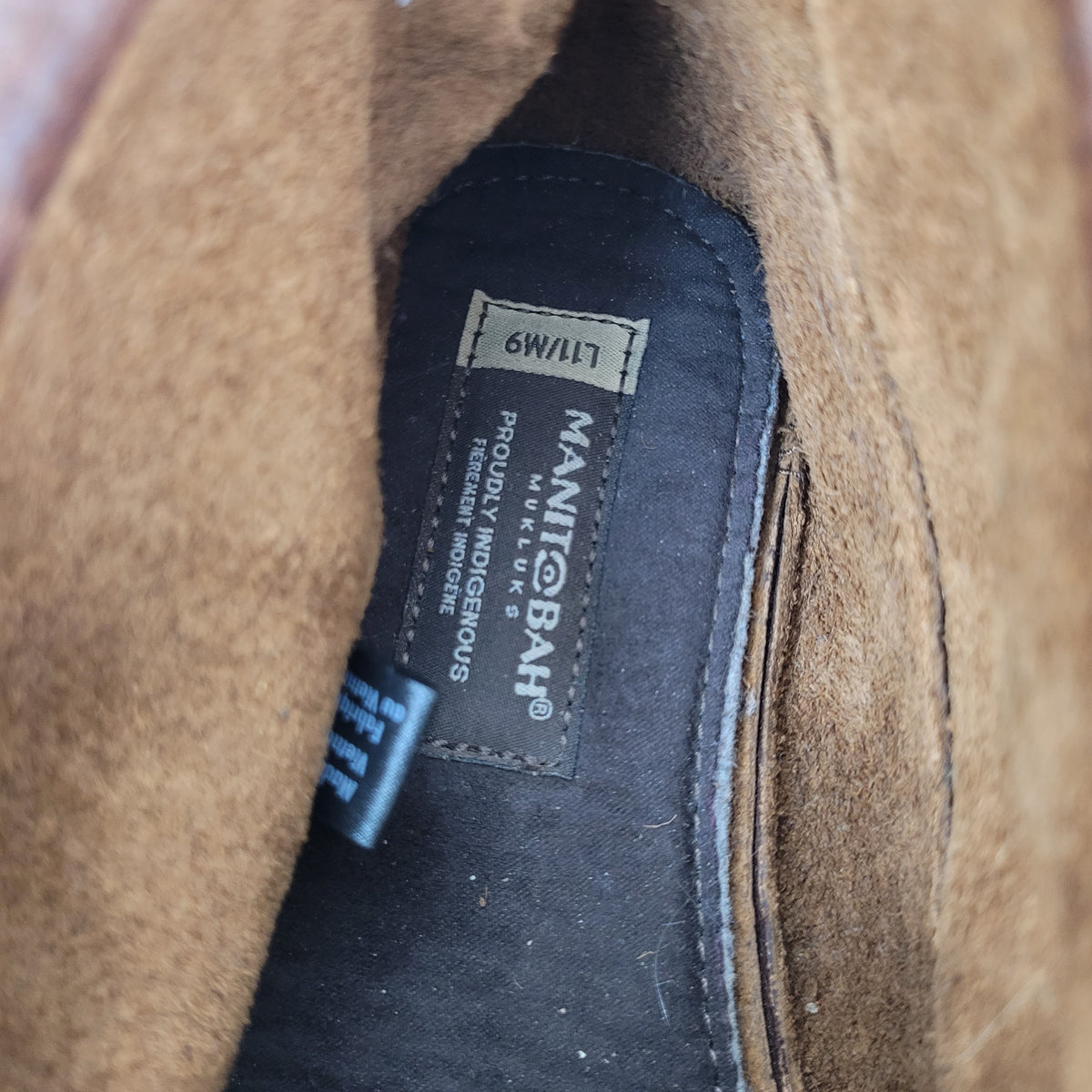 Brown Leather Fringe Ankle Moccasin Boots - Manitobah Mukluks (Size L11/M9)