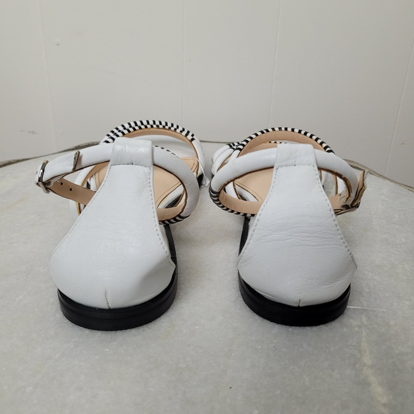White Strappy Sandals - DW (Size 7.5)