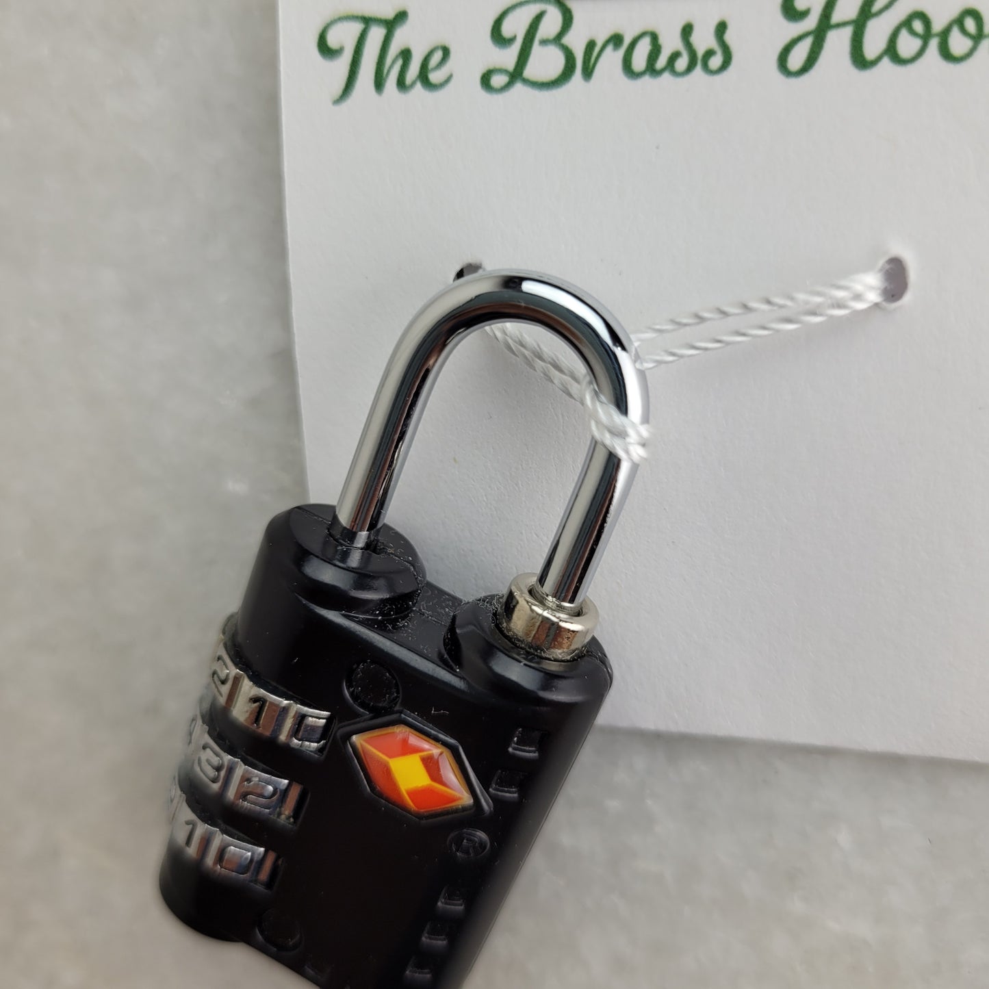 TSA Approved 3-Dial Combination Luggage Padlock - Black